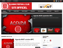 Tablet Screenshot of blagnacfc.com